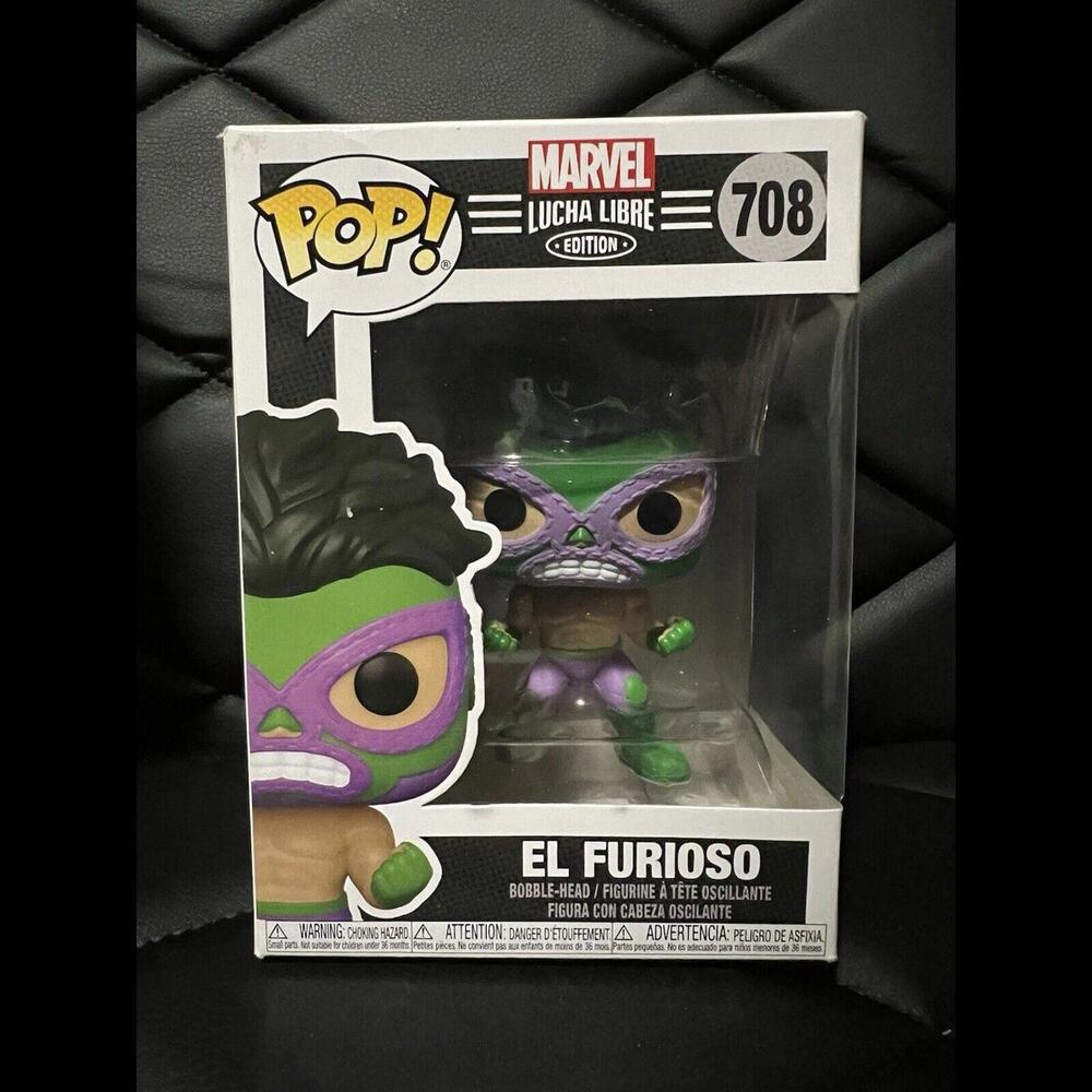 Funko‎ Pop! Marvel Lucha Libre - El Furioso #708 -w/Protector!
